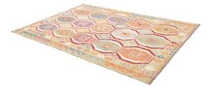 Tappeto Kilim Stilizzato Beige Multicolore 177x245 Cm