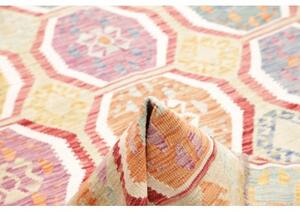 Tappeto Kilim Stilizzato Beige Multicolore 177x245 Cm