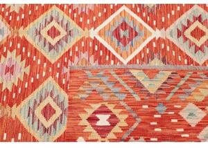 Tappeto Kilim Geometrico Ruggine Beige 206x289 Cm