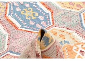 Tappeto Kilim Geometrico Beige Multicolore 172x241 Cm