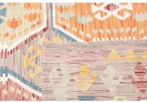 Tappeto Kilim Geometrico Beige Multicolore 172x241 Cm