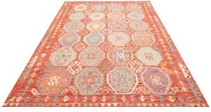 Tappeto Kilim Stilizzato Ruggine Beige 198x286 Cm