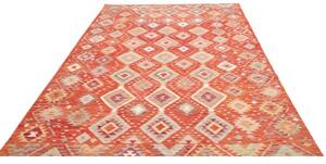 Tappeto Kilim Geometrico Ruggine Beige 206x289 Cm