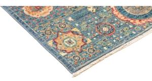 Tappeto Kairo Stilizzato Blu Petrolio Beige 80x126 Cm