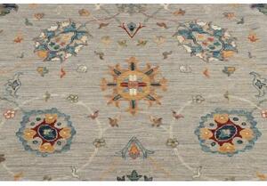 Tappeto Zigler Fine Floreale Grigio Multicolore 385x481 Cm