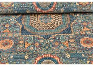 Tappeto Kairo Stilizzato Blu Petrolio Beige 80x126 Cm