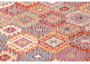 Tappeto Kilim Geometrico Grigio Multicolore 171x249 Cm