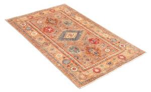 Tappeto Kazak Fine Stilizzato Marrone Rossiccio Blu 80x127 Cm
