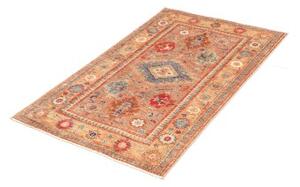 Tappeto Kazak Fine Stilizzato Marrone Rossiccio Blu 80x127 Cm