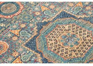 Tappeto Kairo Stilizzato Blu Petrolio Beige 80x126 Cm