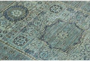 Tappeto Kairo Medaglione Blu Petrolio Beige 79x125 Cm