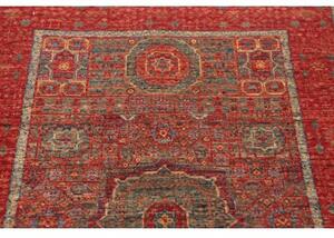 Tappeto Kairo Stilizzato Rosso Mattone Azzurro 79x127 Cm