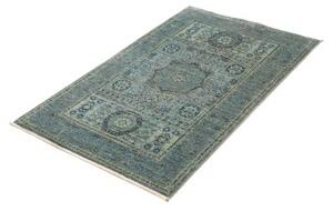 Tappeto Kairo Medaglione Blu Petrolio Beige 79x125 Cm