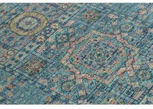 Tappeto Kairo Medaglione Verde Petrolio Beige 80x121 Cm