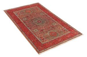 Tappeto Kairo Stilizzato Rosso Mattone Azzurro 79x127 Cm