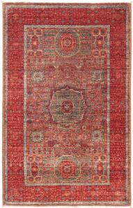 Tappeto Kairo Stilizzato Rosso Mattone Azzurro 79x127 Cm