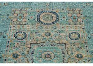 Tappeto Kairo Stilizzato Turchese Blu Scuro 80x122 Cm