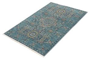 Tappeto Kairo Medaglione Verde Petrolio Beige 80x121 Cm