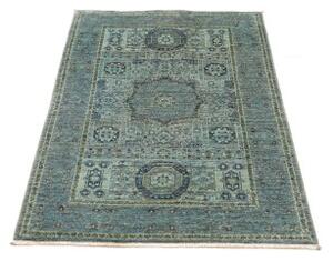 Tappeto Kairo Medaglione Blu Petrolio Beige 79x125 Cm