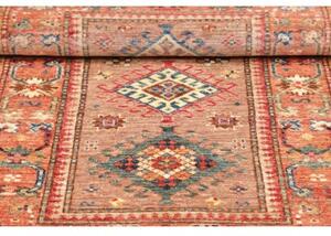 Tappeto Kazak Fine Stilizzato Ruggine Blu Petrolio 78x120 Cm