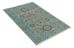 Tappeto Kairo Stilizzato Turchese Blu Scuro 80x122 Cm