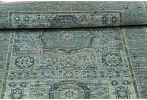 Tappeto Kairo Medaglione Blu Petrolio Beige 79x125 Cm