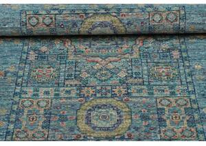 Tappeto Kairo Medaglione Verde Petrolio Beige 80x121 Cm