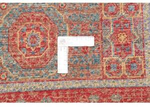 Tappeto Kairo Stilizzato Rosso Mattone Azzurro 79x127 Cm
