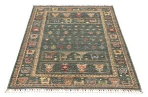 Tappeto Istintia Figurativo Blu Petrolio Beige 100x152 Cm