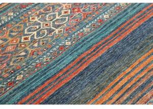 Tappeto Istintia Geometrico Blu Petrolio Mattone 99x152 Cm