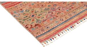 Tappeto Istintia Geometrico Rosso Mattone Blu Cobalto 100x146 Cm
