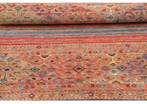 Tappeto Istintia Geometrico Rosso Mattone Blu Cobalto 100x146 Cm
