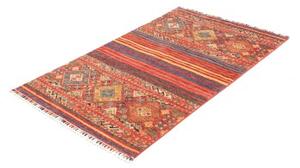 Tappeto Istintia Geometrico Rosso Mattone Blu Petrolio 96x148 Cm