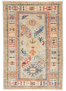 Tappeto Kazak Fine Stilizzato Grigio Multicolore 69x96 Cm
