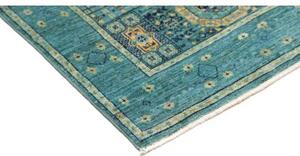 Tappeto Kairo Geometrico Verde Petrolio Beige 77x126 Cm