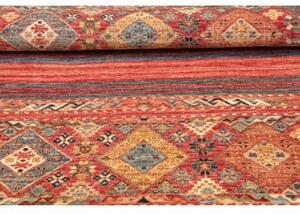 Tappeto Istintia Geometrico Rosso Mattone Blu Petrolio 96x148 Cm