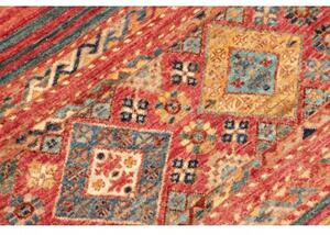 Tappeto Istintia Geometrico Rosso Mattone Blu Petrolio 96x148 Cm