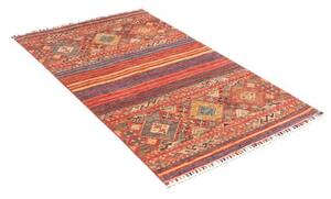 Tappeto Istintia Geometrico Rosso Mattone Blu Petrolio 96x148 Cm