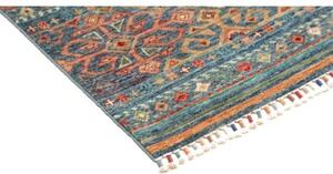 Tappeto Istintia Geometrico Blu Petrolio Mattone 99x152 Cm
