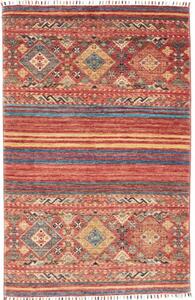 Tappeto Istintia Geometrico Rosso Mattone Blu Petrolio 96x148 Cm