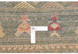 Tappeto Istintia Figurativo Blu Petrolio Beige 100x152 Cm