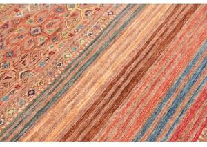 Tappeto Istintia Geometrico Rosso Mattone Blu Cobalto 100x146 Cm