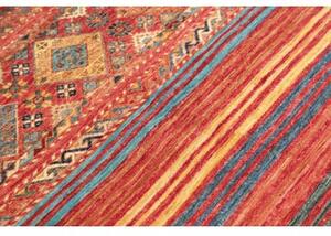 Tappeto Istintia Geometrico Rosso Mattone Blu Petrolio 96x148 Cm