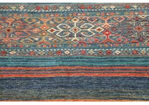 Tappeto Istintia Geometrico Blu Petrolio Mattone 99x152 Cm
