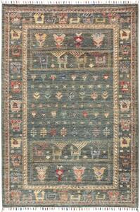 Tappeto Istintia Figurativo Blu Petrolio Beige 100x152 Cm