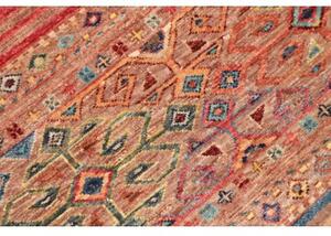 Tappeto Istintia Geometrico Rosso Mattone Blu Cobalto 100x146 Cm