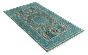 Tappeto Kairo Geometrico Verde Petrolio Beige 77x126 Cm