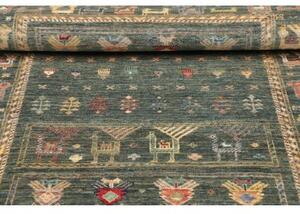 Tappeto Istintia Figurativo Blu Petrolio Beige 100x152 Cm
