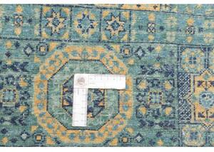Tappeto Kairo Geometrico Verde Petrolio Beige 77x126 Cm
