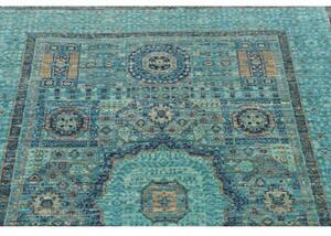 Tappeto Kairo Stilizzato Turchese Blu 103x150 Cm